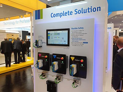 ....‘toevallig’ bij uitstek geschikt voor een demo die uitlegt wat de Oostenrijkse automatiseerder onder flexibele veiligheid verstaat safetyhotswap