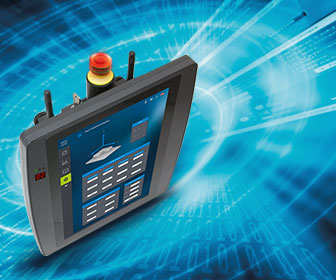 Draadloos besturingspaneel HGW 1033 met multi-touch en safety functies van SIGMATEK HGW1033a