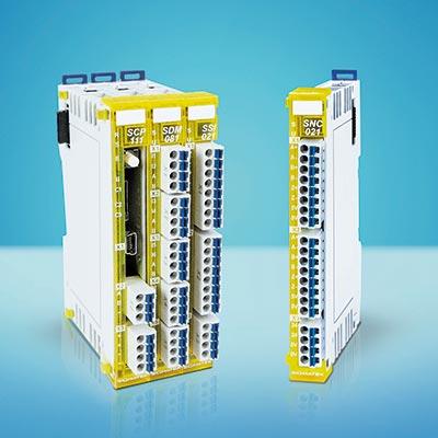 De SNC 021 Safety module van SIGMATEK voor redundante evaluatie van twee incrementele encoders S DIAS SNC 021 blok 400px